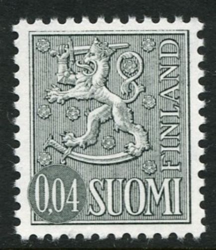 Finland 1968 4p Rampant Lion Die II unmounted mint.