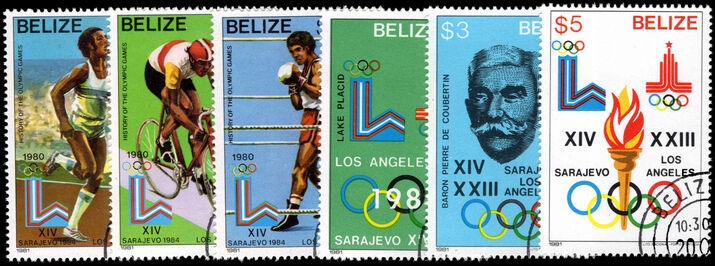 Belize 1981 History of the Olympics fine used.