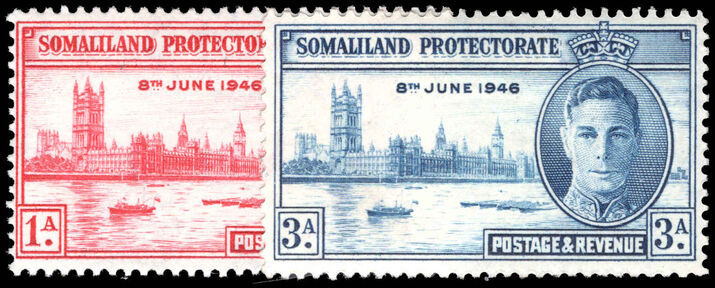 Somaliland 1946 Victory lightly mounted mint.