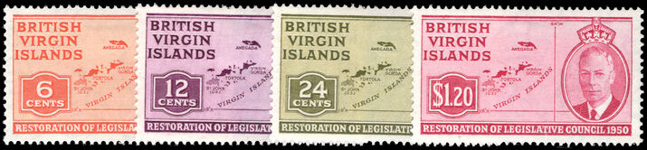 British Virgin Islands 1951 Restoration of Legislative Council lightly mounted mint.