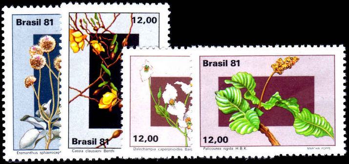 Brazil 1981 Flowers unmounted mint.