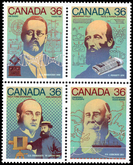 Canada 1987 Canada Day. Science and Technology. Canadian Inventors (2nd series) unmounted mint.