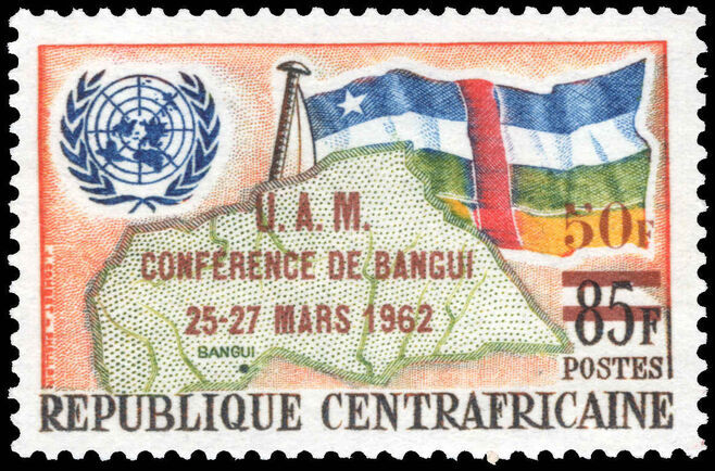 Central African Republic 1962 Union of African States and Madagascar Conference unmounted mint.