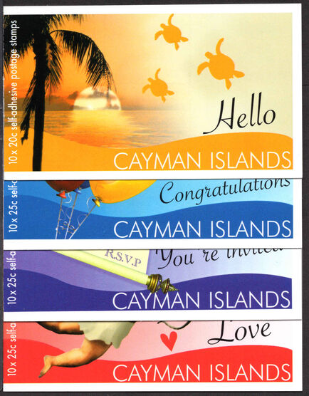 Cayman Islands 2008 Greetings Stamps booklet set unmounted mint.