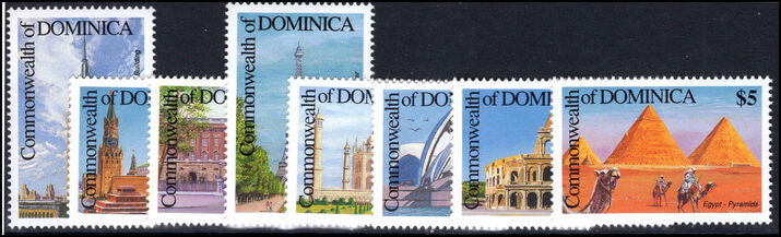 Dominica 1991 World Landmarks  set unmounted mint.