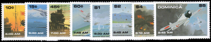 Dominica 1991 50th Anniversary of Japanese Attack on Pearl Harbor unmounted mint.