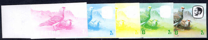 Lesotho 1982 2s progressive proofs unmounted mint.