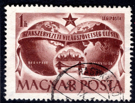 Hungary 1950 Trades Union air fine used.