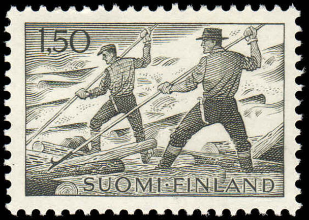 Finland 1963-75 1m50 Loggers unmounted mint.