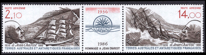 FSAT 1986 50th Death Anniversary of Jean Charcot unmounted mint.