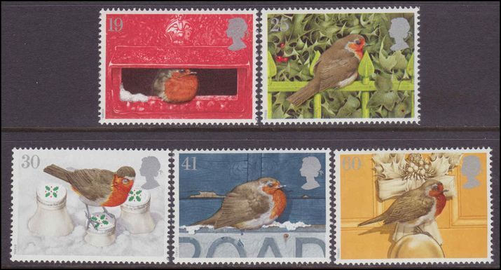 1995 Christmas. Christmas Robins unmounted mint.