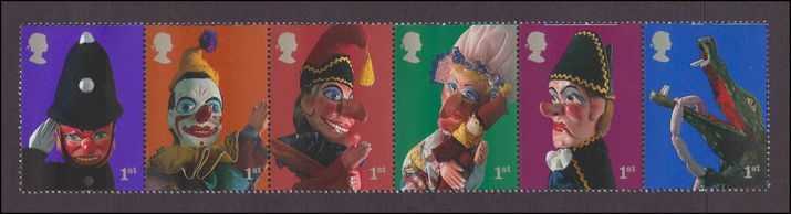 2001 Punch and Judy Show Puppets unmounted mint.