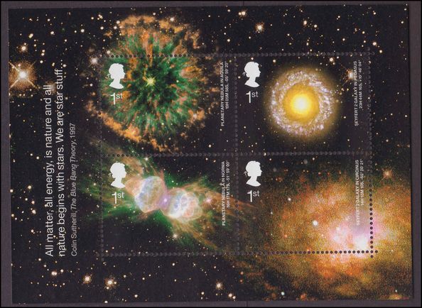 2002 Astronomy souvenir sheet unmounted mint.