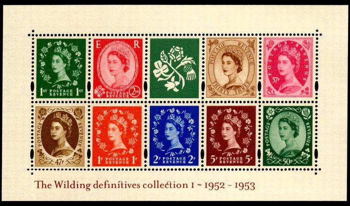 2002 50th Anniversary of Wilding Definitives (1st issue) souvenir sheet unmounted mint.