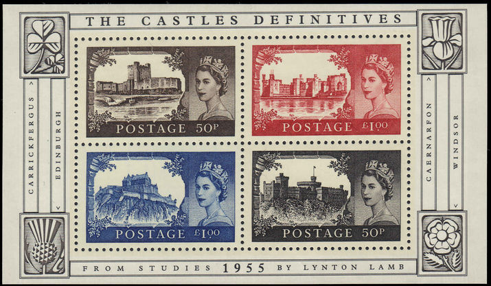 2005 50th Anniversary of First Castles Definitives souvenir sheet unmounted mint.