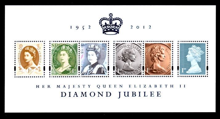 2012 Diamond Jubilee souvenir sheet unmounted mint.