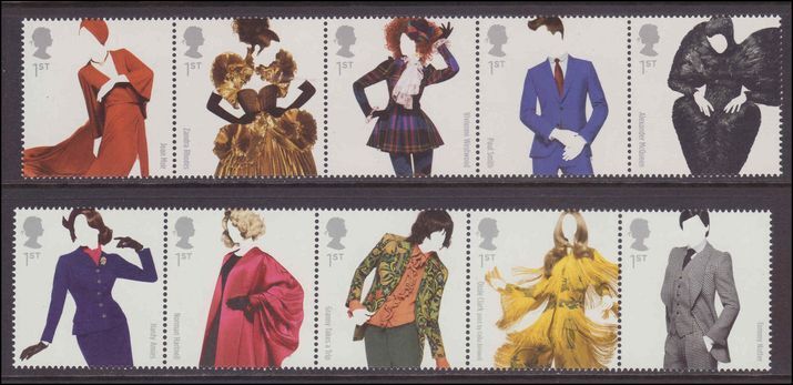 2012 Great British Fashion unmounted mint.