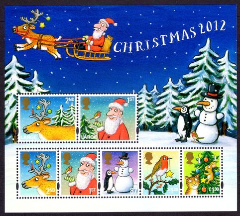 2012 Christmas. Illustrations by Axel Scheffler souvenir sheet unmounted mint.