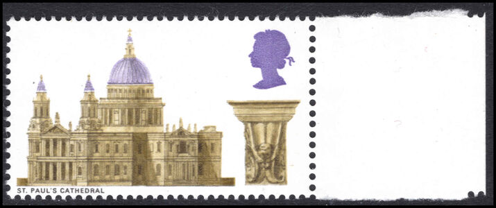 1969 9d St Pauls Cathedral missing black unmounted mint.