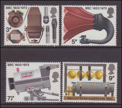 1972 Broadcasting Anniversaries unmounted mint.