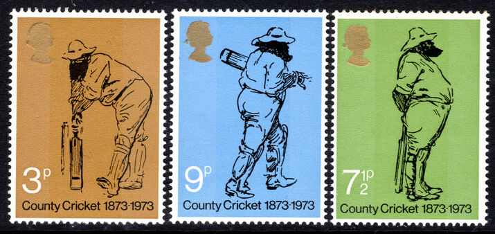 1973 Cricket RARE TWO PHOSPHOR BANDS unmounted mint.