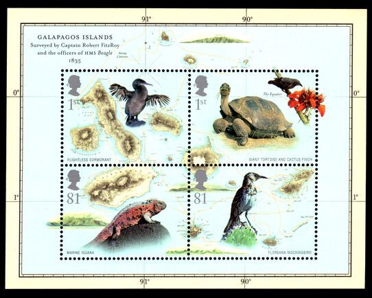 2009 Birth Bicentenary of Charles Darwin souvenir sheet unmounted mint.