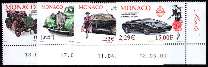 Monaco 2000 Motor Cars and fashion unmounted mint.