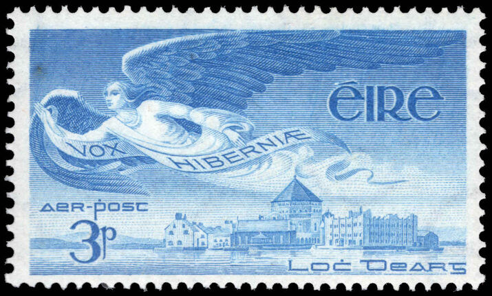 Ireland 1948-65 3d blue air lightly mounted mint.