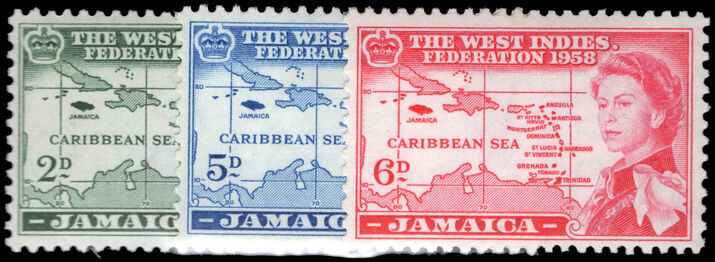 Jamaica 1958 British Caribbean Federation lightly mounted mint.