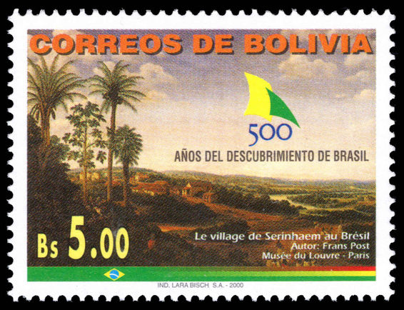 Bolivia 2000 Discovery of Brazil unmounted mint.