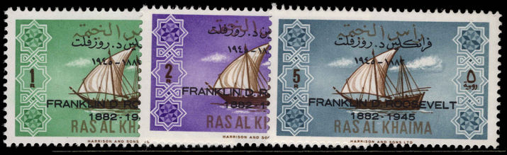 Ras Al Khaima 1965 Roosevelt unmounted mint.