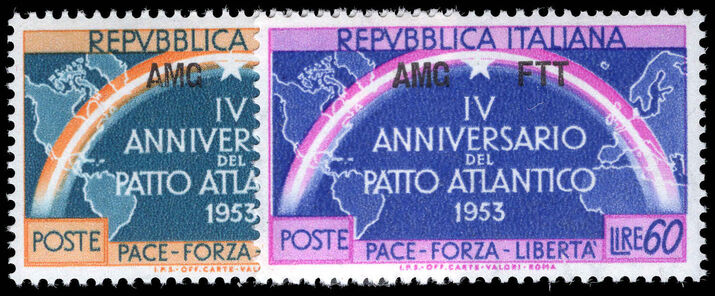 Trieste 1953 Fourth Anniversary of Atlantic Pact unmounted mint.