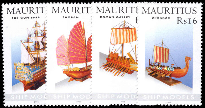 Mauritius 2005 Model Ships unmounted mint.