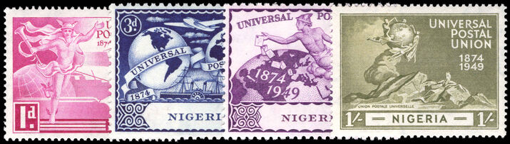 Nigeria 1949 UPU lightly mounted mint.