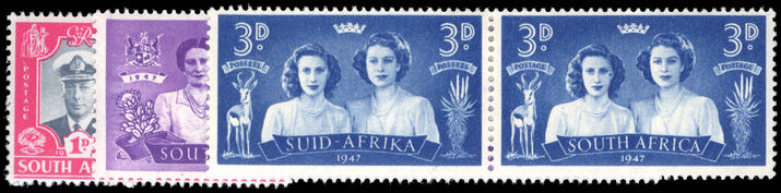 South Africa 1947 Royal Visit lightly mounted mint.