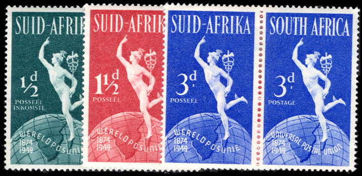 South Africa 1949 75th Anniversary of UPU lightly mounted mint.