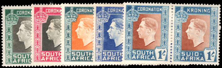 South Africa 1937 Coronation lightly mounted mint.