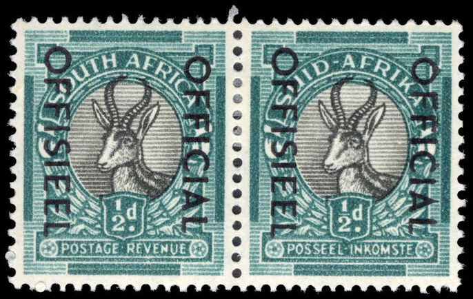 South Africa 1950-54 ½d roto Official lightly mounted mint.