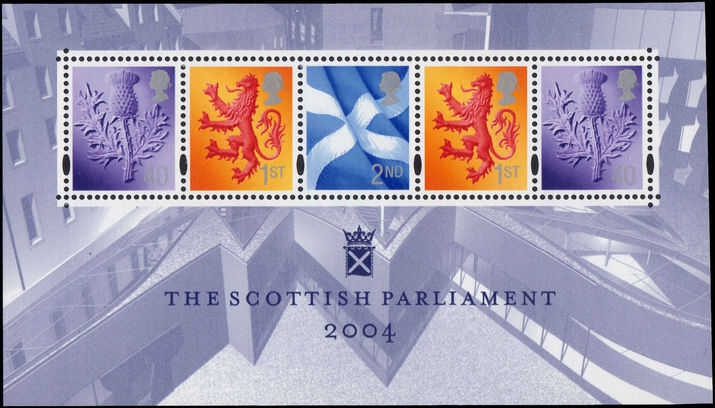 Scotland 2004 Scottish Parliament souvenir sheet unmounted mint.