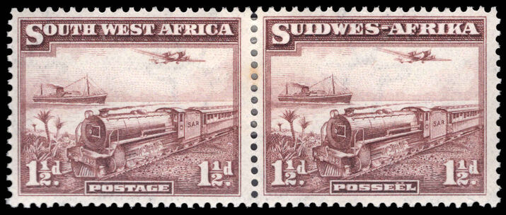 South West Africa 1937 Mail Transport lightly mounted mint.