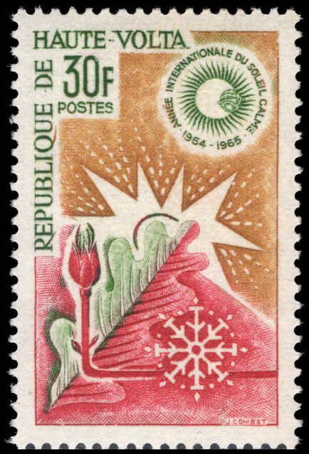 Upper Volta 1964 International Quiet Sun Years unmounted mint.