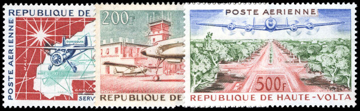 Upper Volta 1961 Air set unmounted mint.