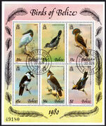 Belize 1980 Birds (4th series) souvenir sheet fine used.