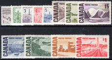 Canada 1967-73 perf 12 set no phosphor (missing 6c) unmounted mint.