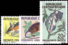 Central African Republic 1966 Rodents unmounted mint.