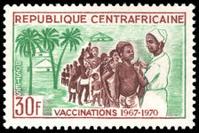 Central African Republic 1967 Vaccination Programme unmounted mint.