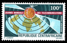 Central African Republic 1971 World Telecommunications Day unmounted mint.