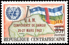 Central African Republic 1962 Union of African States and Madagascar Conference unmounted mint.