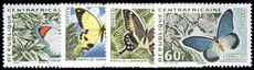 Central African Republic 1963 Butterflies unmounted mint.