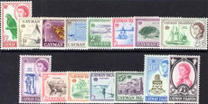 Cayman Islands 1962-64 set lightly mounted mint.